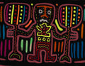 Black And Purple Cayuco Paddle Man Mola