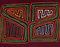 Maroon And Green Classic Design Mola
