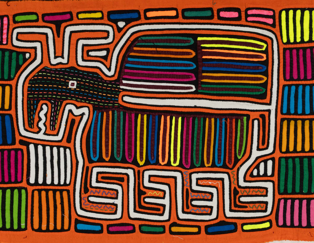 Orange And White Jungle Dog Mola