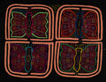 Black And Light Orange Butterffly Mola