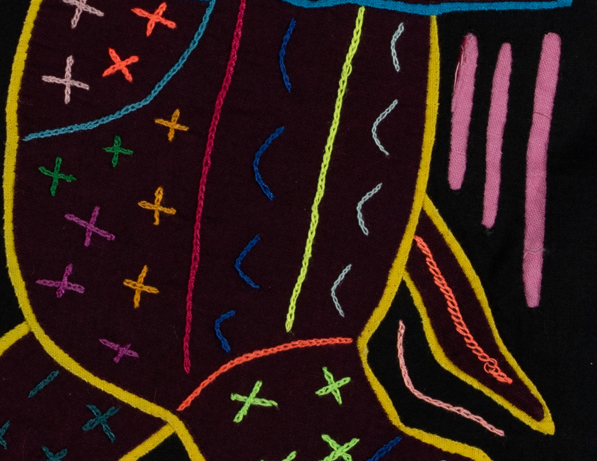 Black Orange And Yellow Handshake Mola