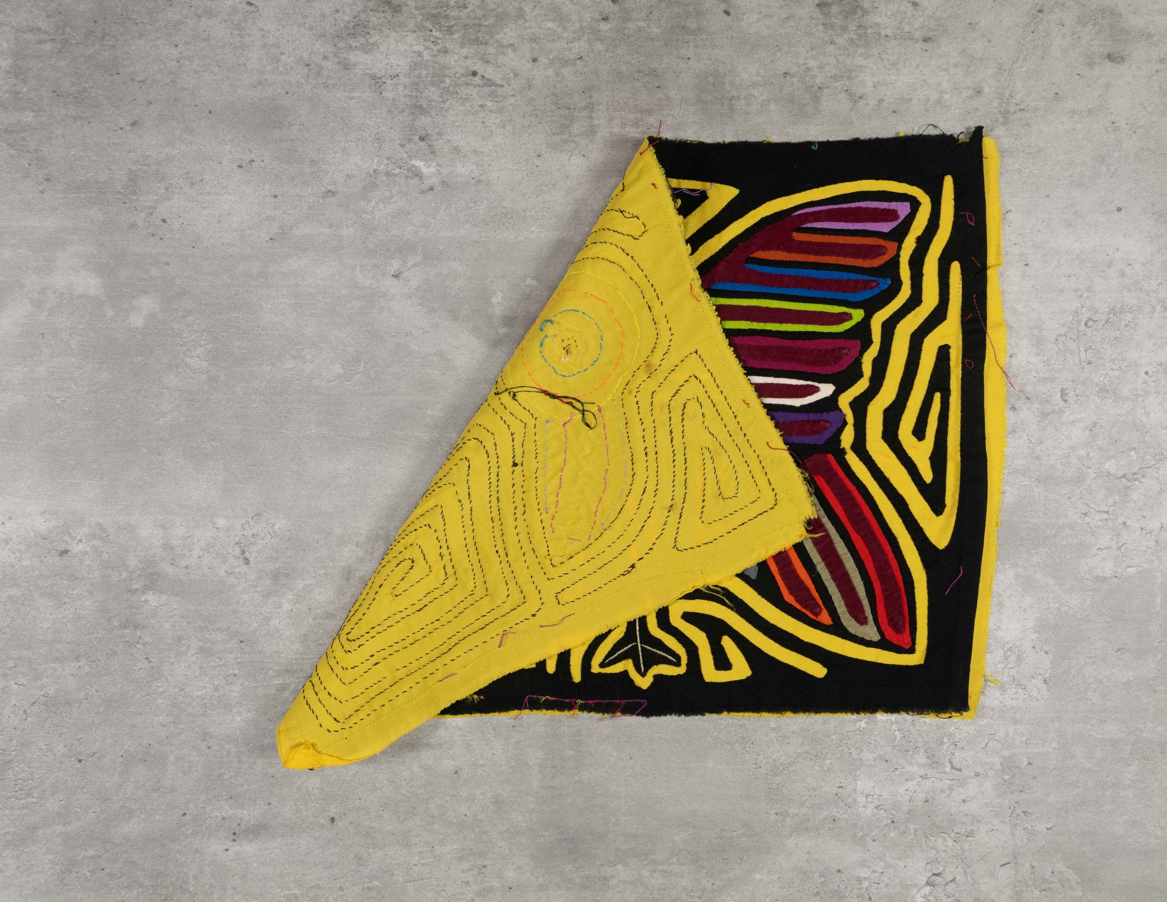 Black And Yellow Raven of the Jungle Mola