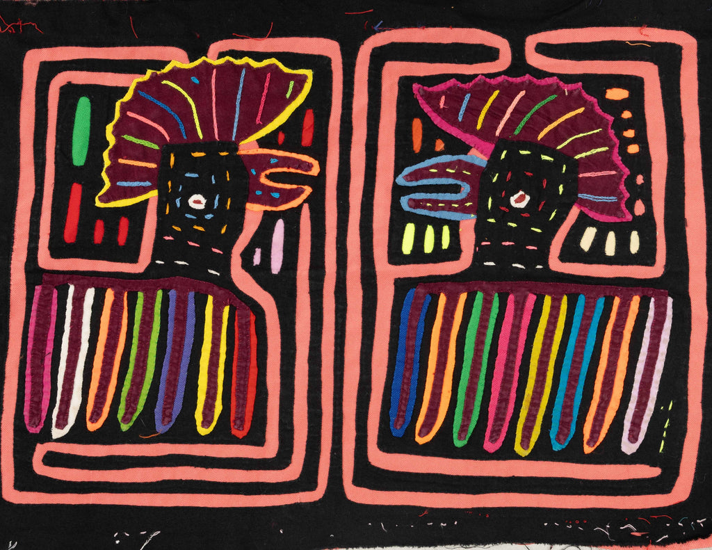 Black And Peach Cockadoodle Doo Rooster Chicken Mola