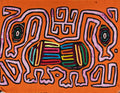 Orange And Pink Siamese Twin Goose Mola