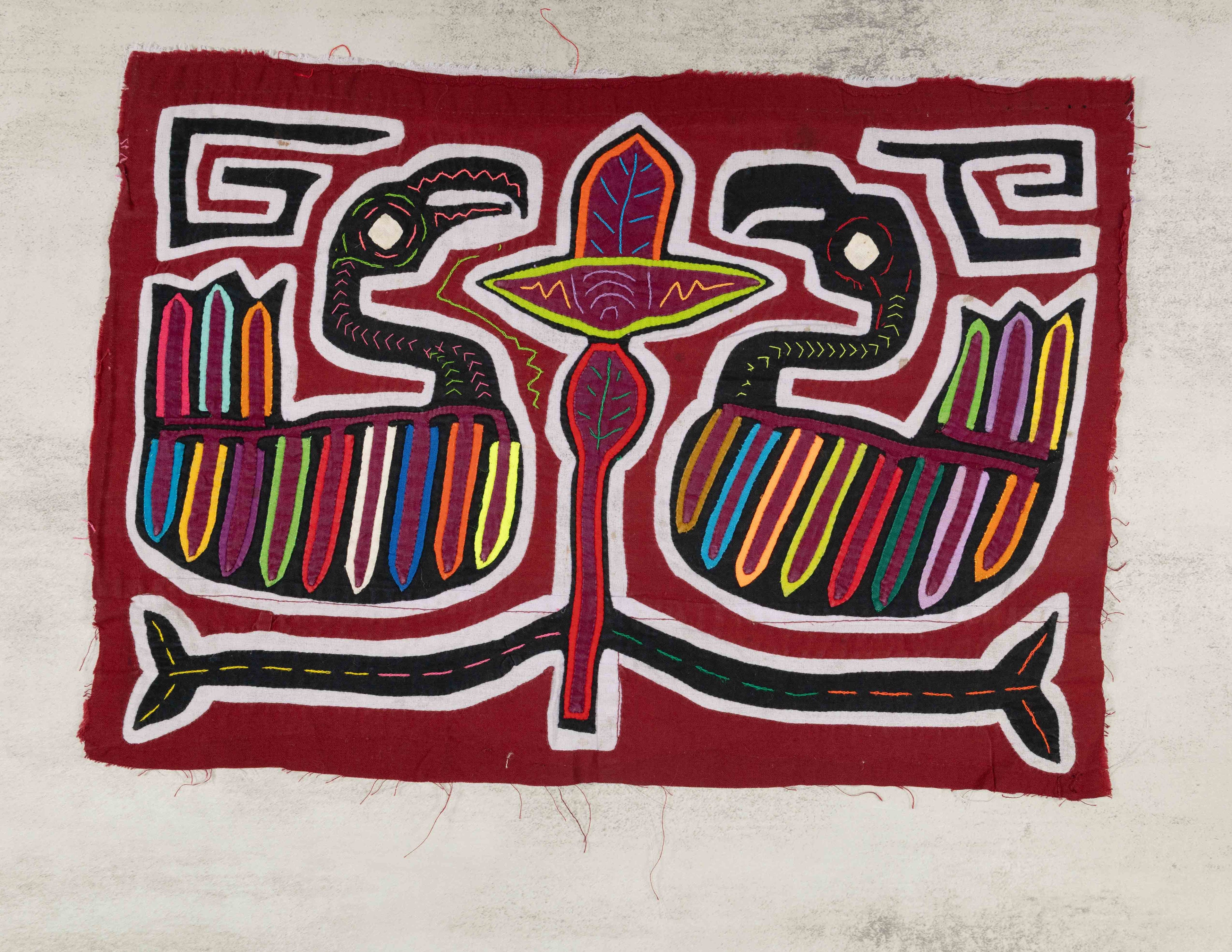 Maroon And White Goose Weathervane Mola