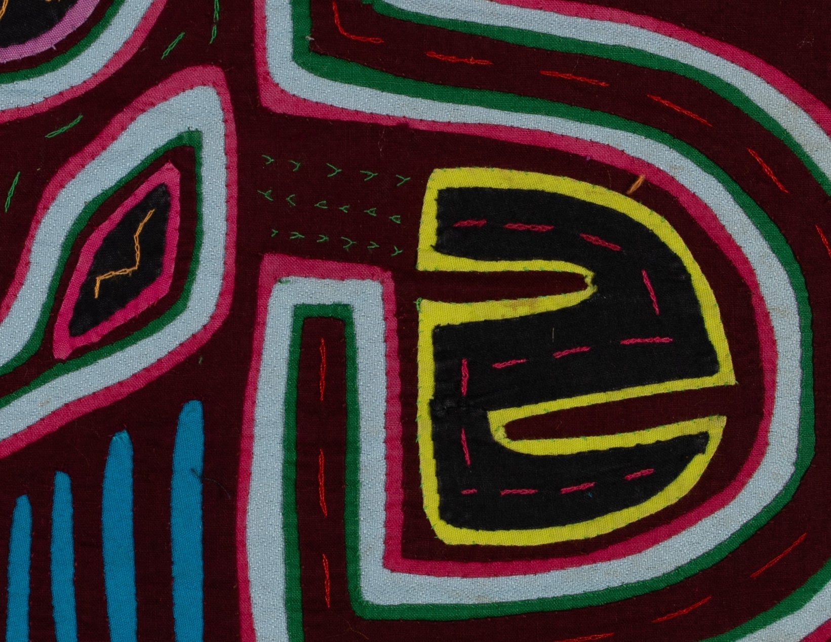 Burgundy And Blue Flower With the Famous "25" Mola