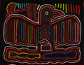 Burgundy Red And White Thunderbird Bird Mola