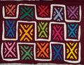 Maroon And Silver X Marks The Spot Mola