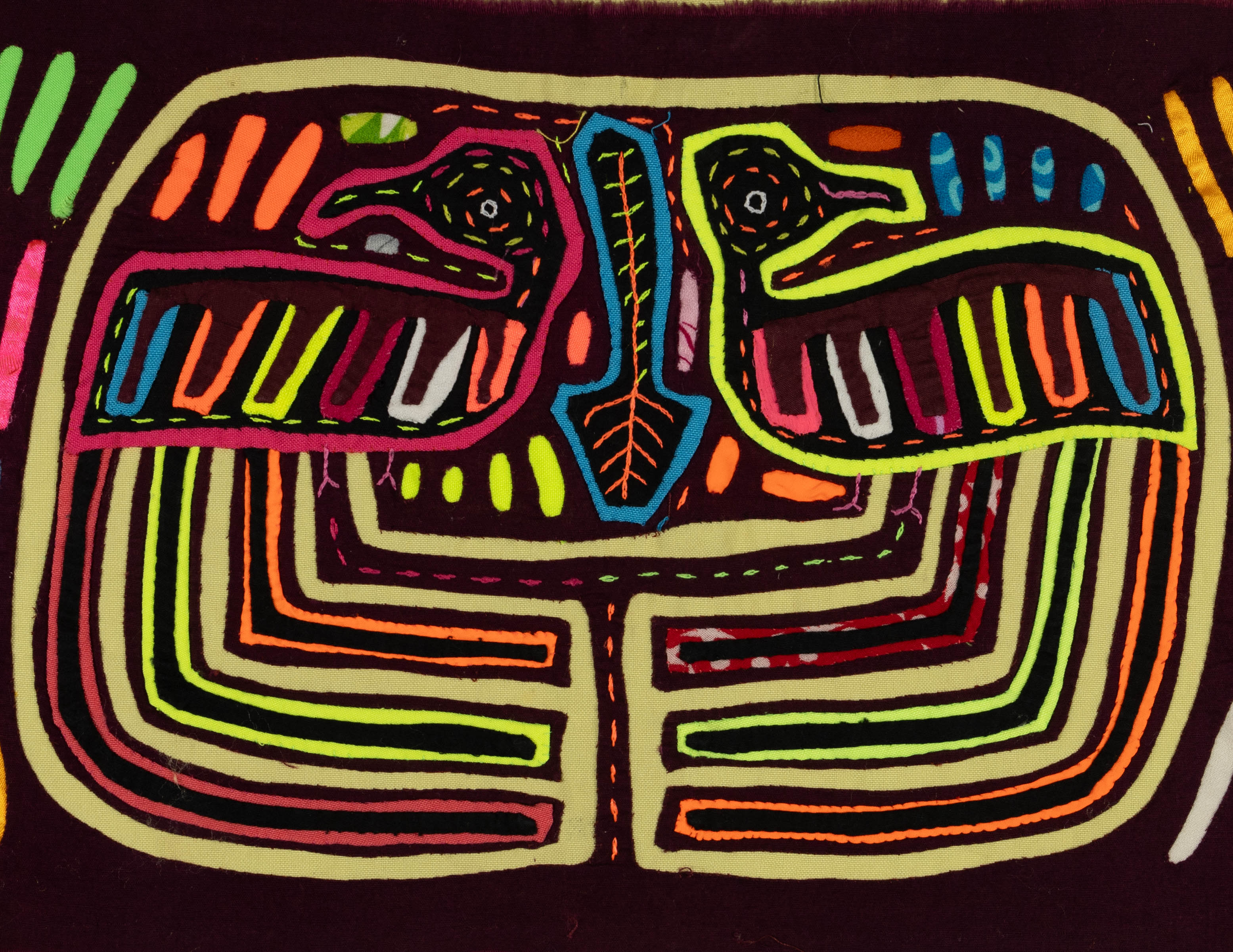 Burgundy And Yellow Quetzal Long Tail Mola