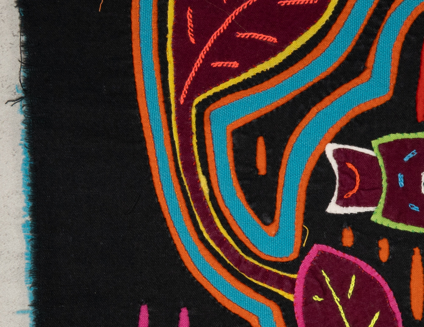 Black Orange And Turquoise Family Affair Bird Mola
