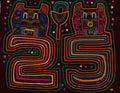 Maroon And Orange Kitty Cat "25" Mola