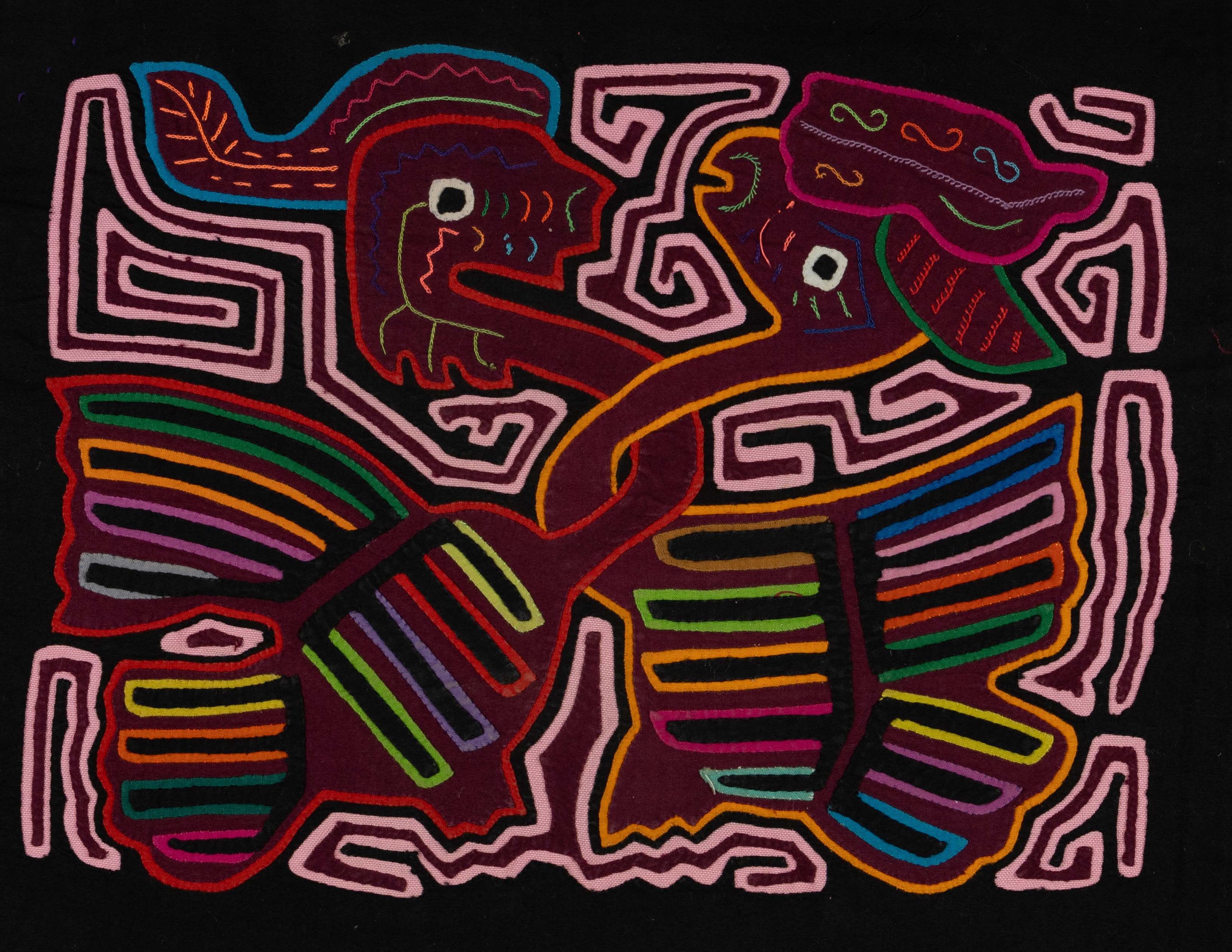 Red And Pink Lovebird Caught In A Love Hug Mola