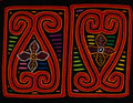 Black Red And Orange Flower Vase Mola
