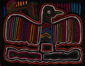 Burgundy Red And White Thunderbird Bird Mola