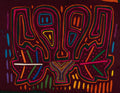 Burgundy And Orange Weird Optical Illusion Mola