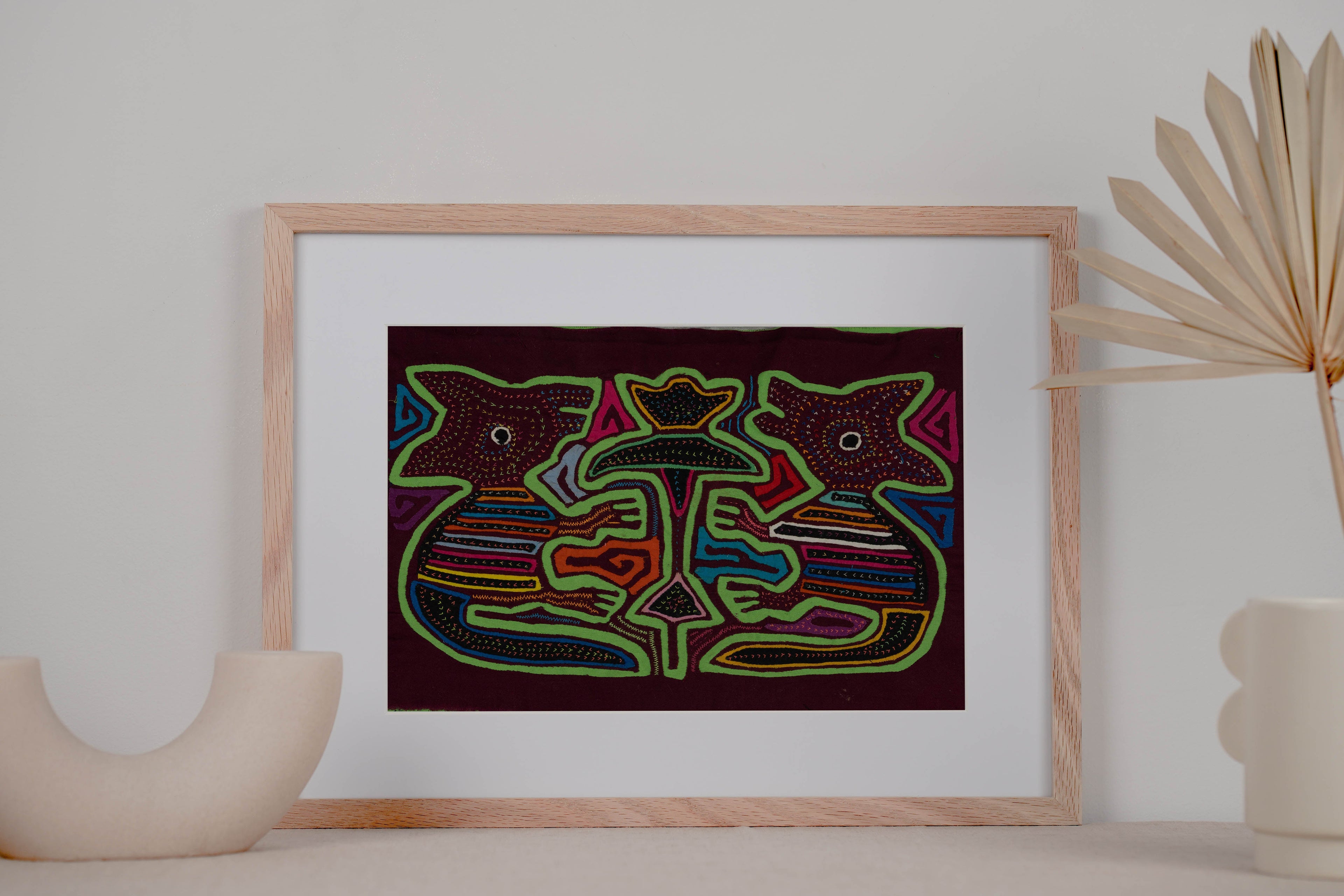 Burgundy And Green Puppy Dog Mola