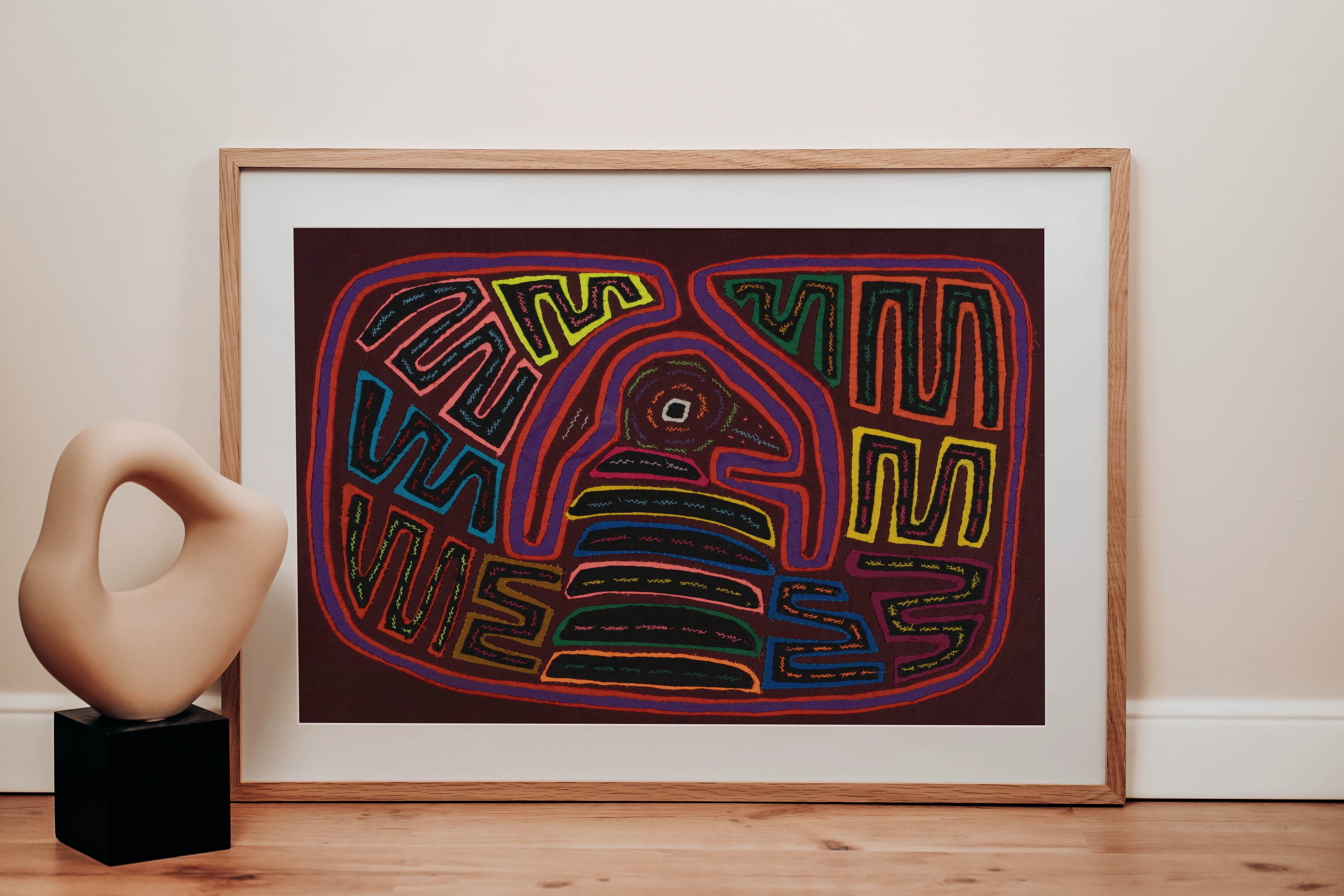 Maroon And Purple Birdcage Mola