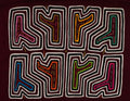 Burgundy And White Tuning Fork Mola