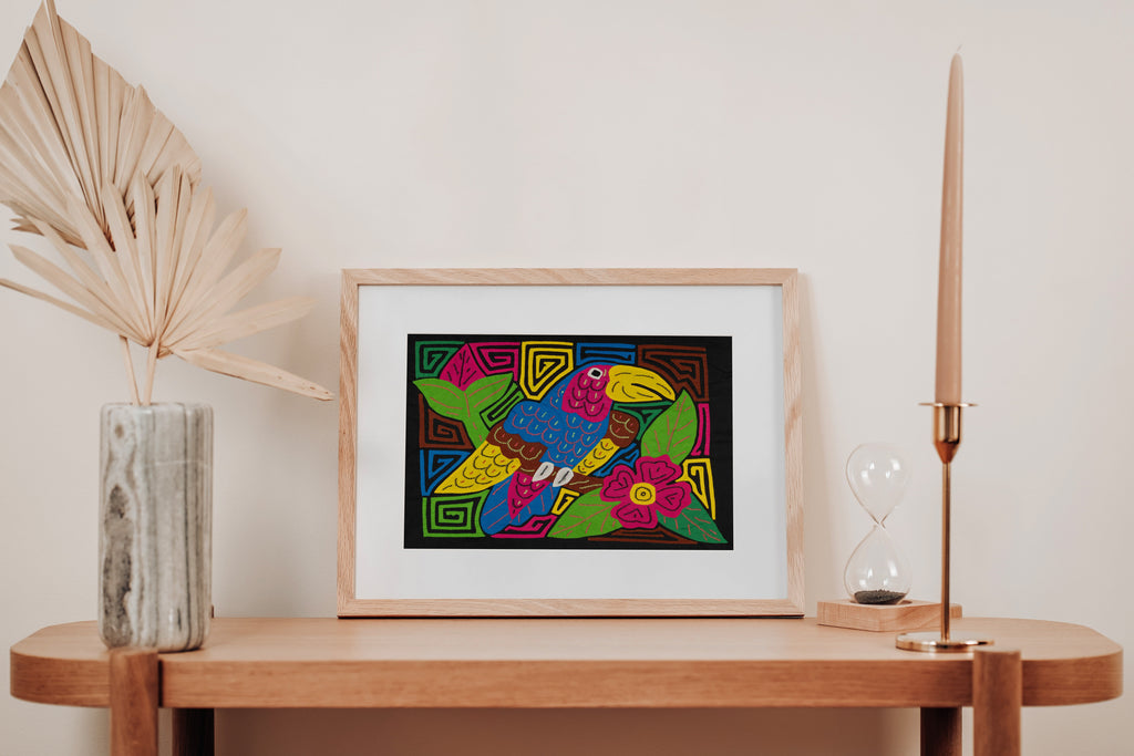 Multi-Color Toucan Parrot Bird Mola