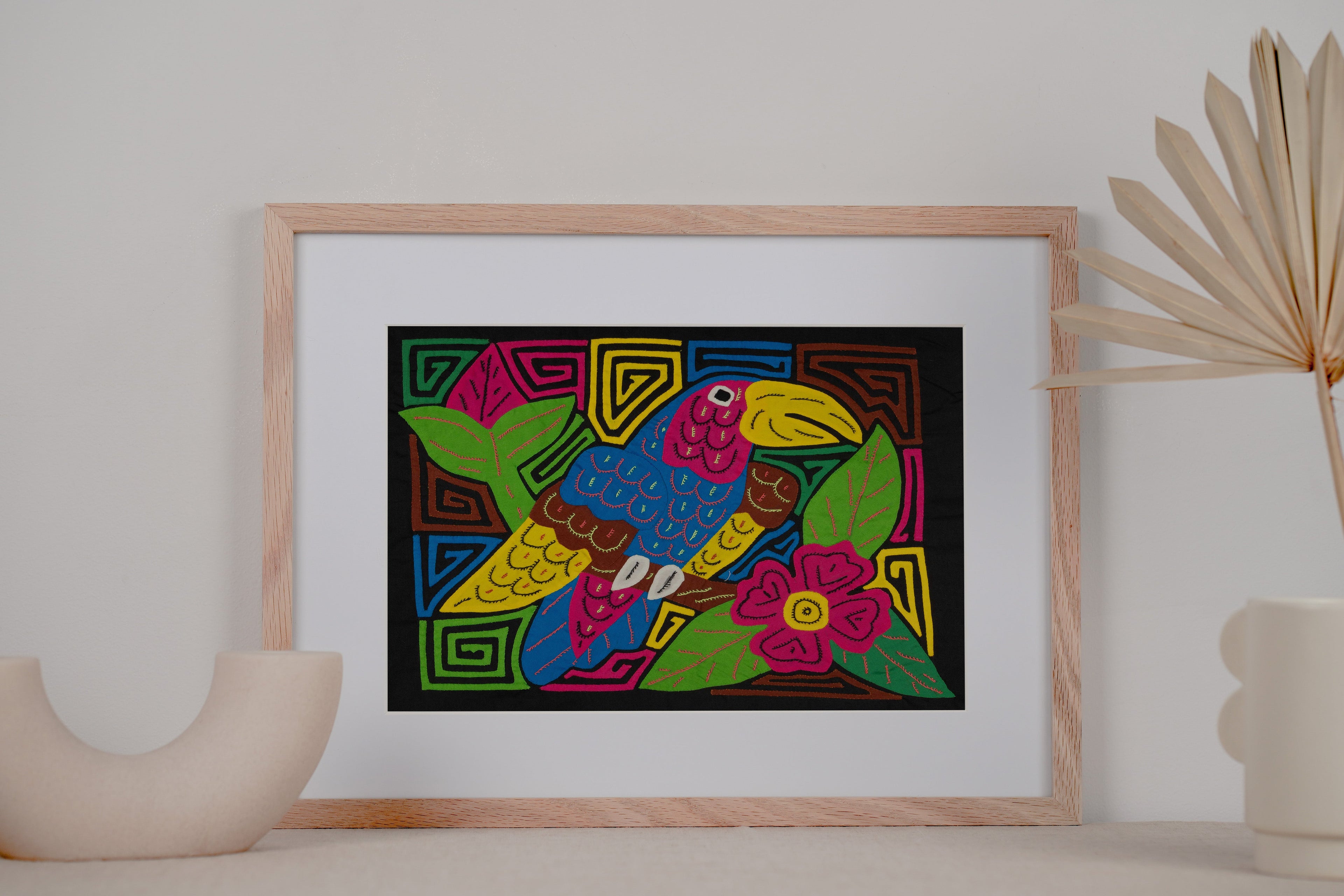 Multi-Color Toucan Parrot Bird Mola