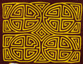 Vintage Burgundy And Gold Classic Design Mola