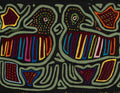 Vintage Green And Black Lovebird Mola