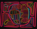 Pink And Black Parrot And Fish Mola