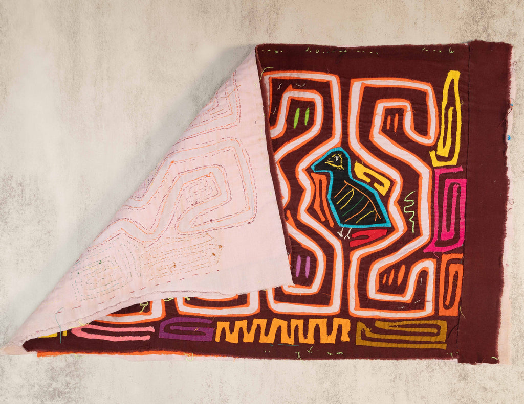 Burgundy And Orange Birds In View Mola