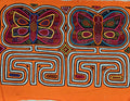 Orange And Aqua Madam Butterfly Mola