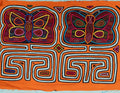Orange And Aqua Madam Butterfly Mola