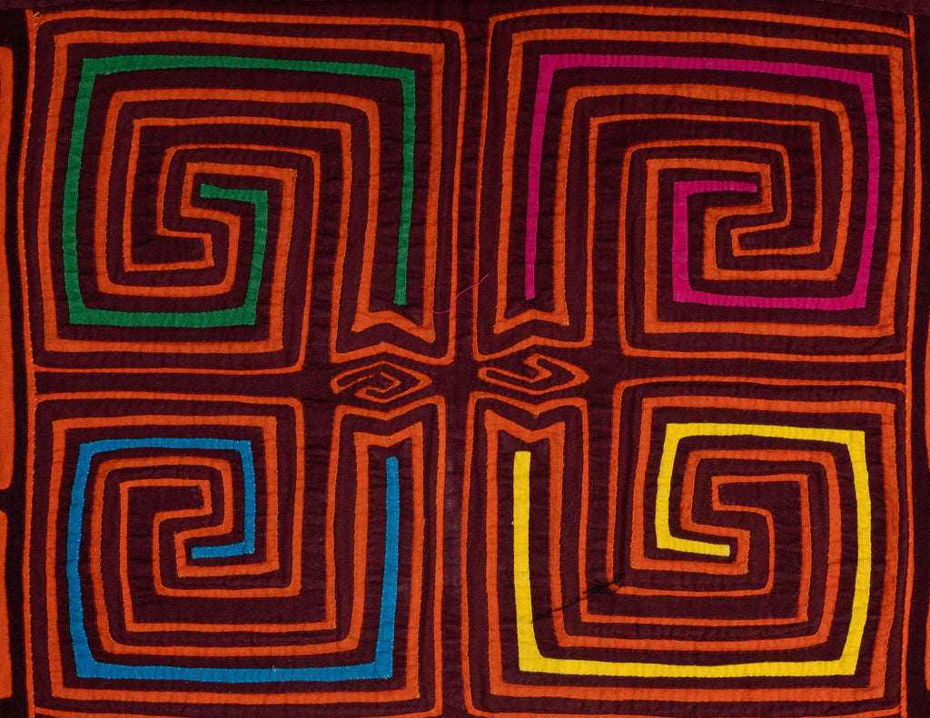 Vintage Maroon And Orange Classic Design Mola