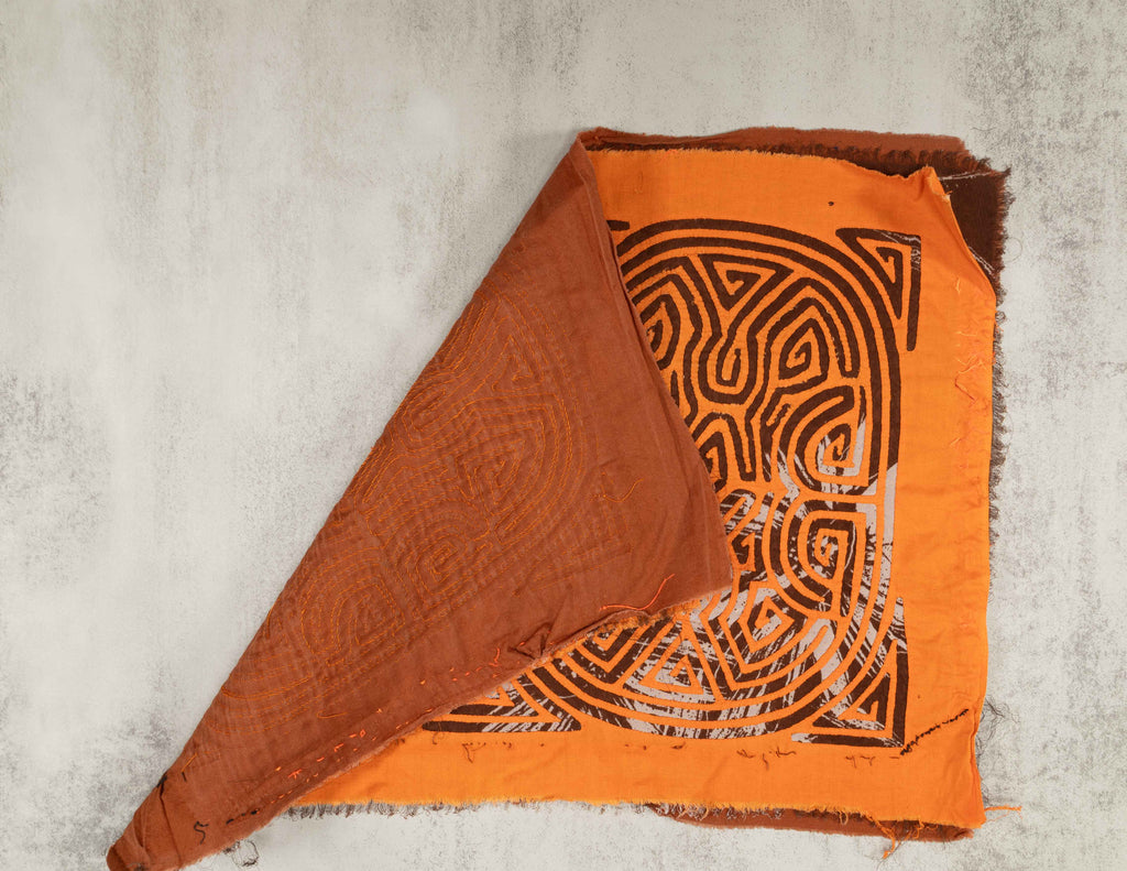 Vintage Orange And Brown Background Material Mola