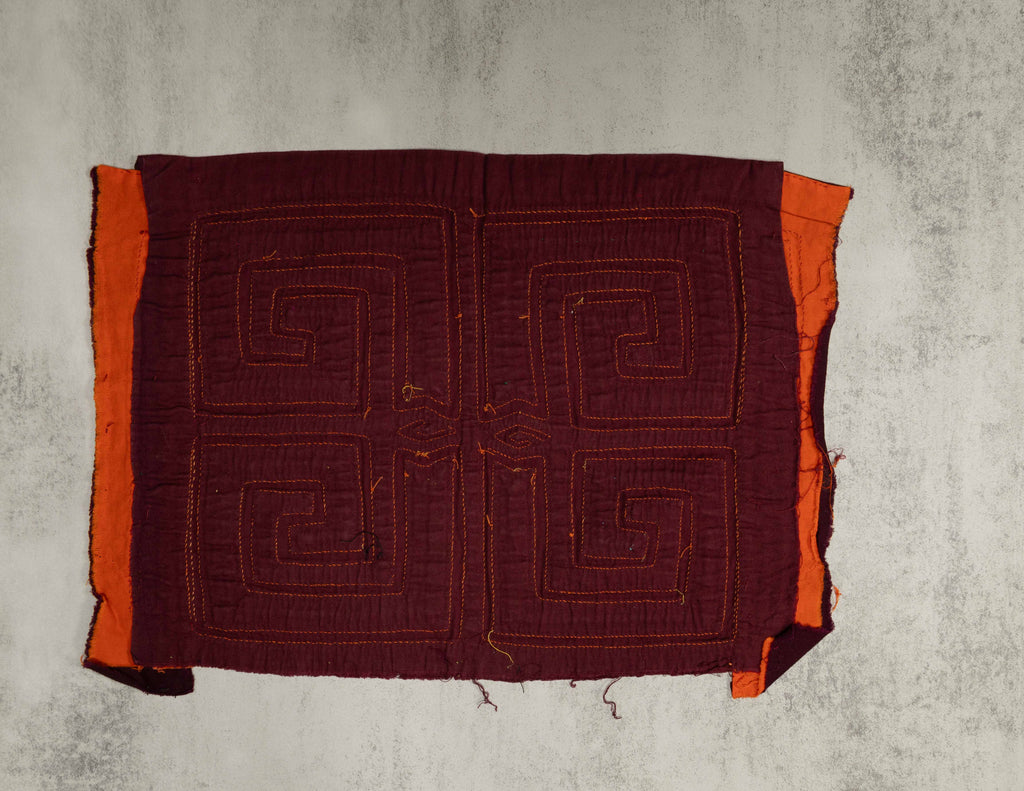 Vintage Maroon And Orange Classic Design Mola