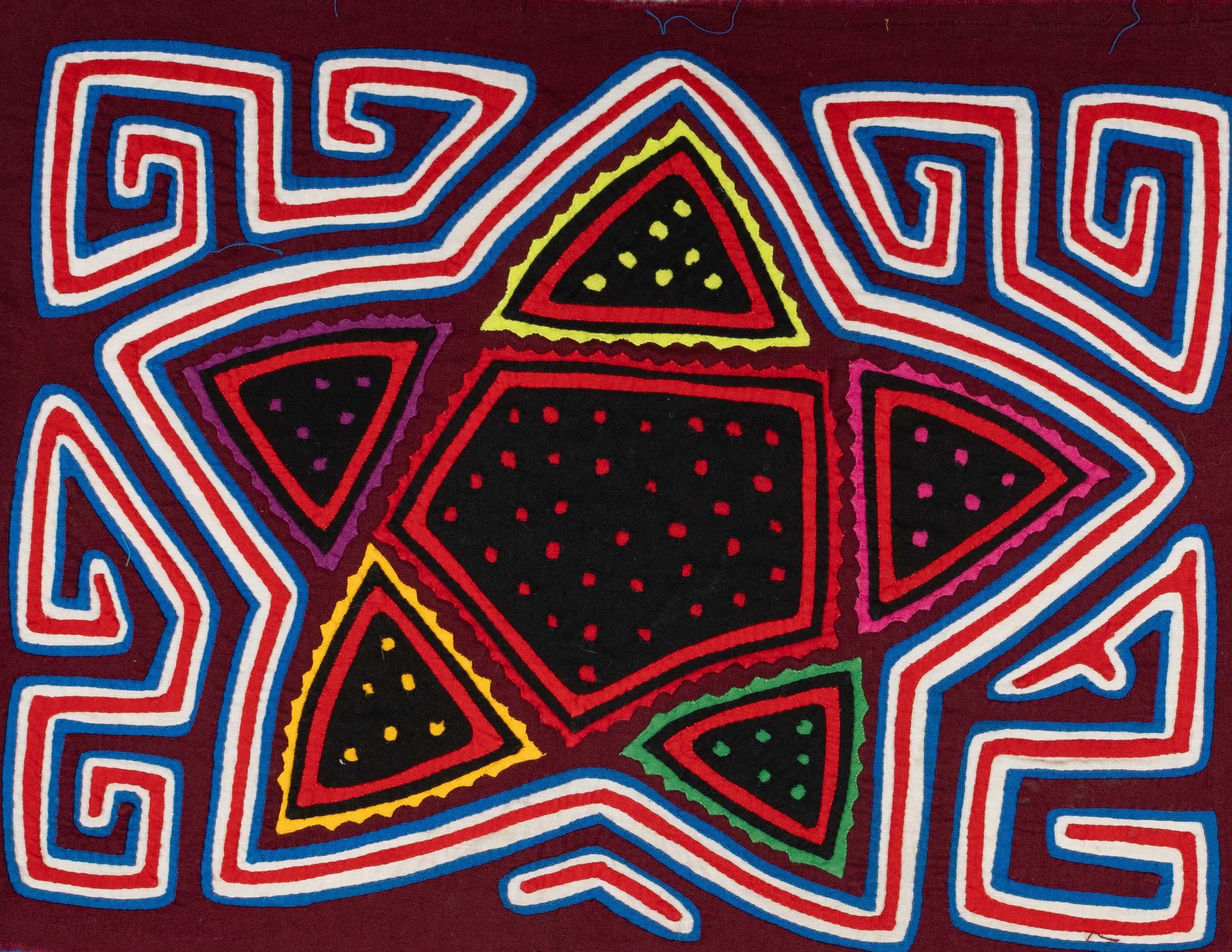 Red White And Blue Star Mola