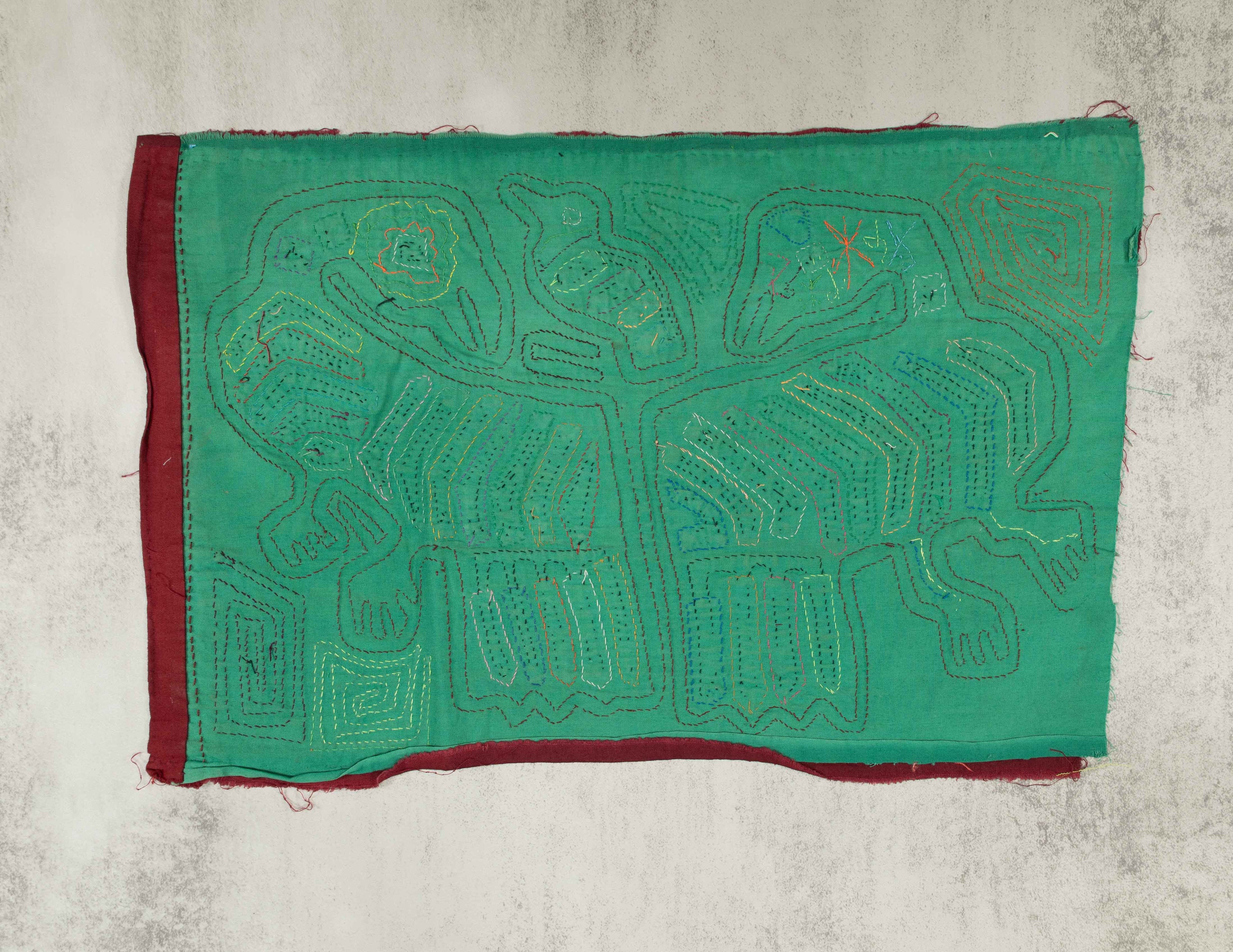 Burgundy And Green Parental Care Mola
