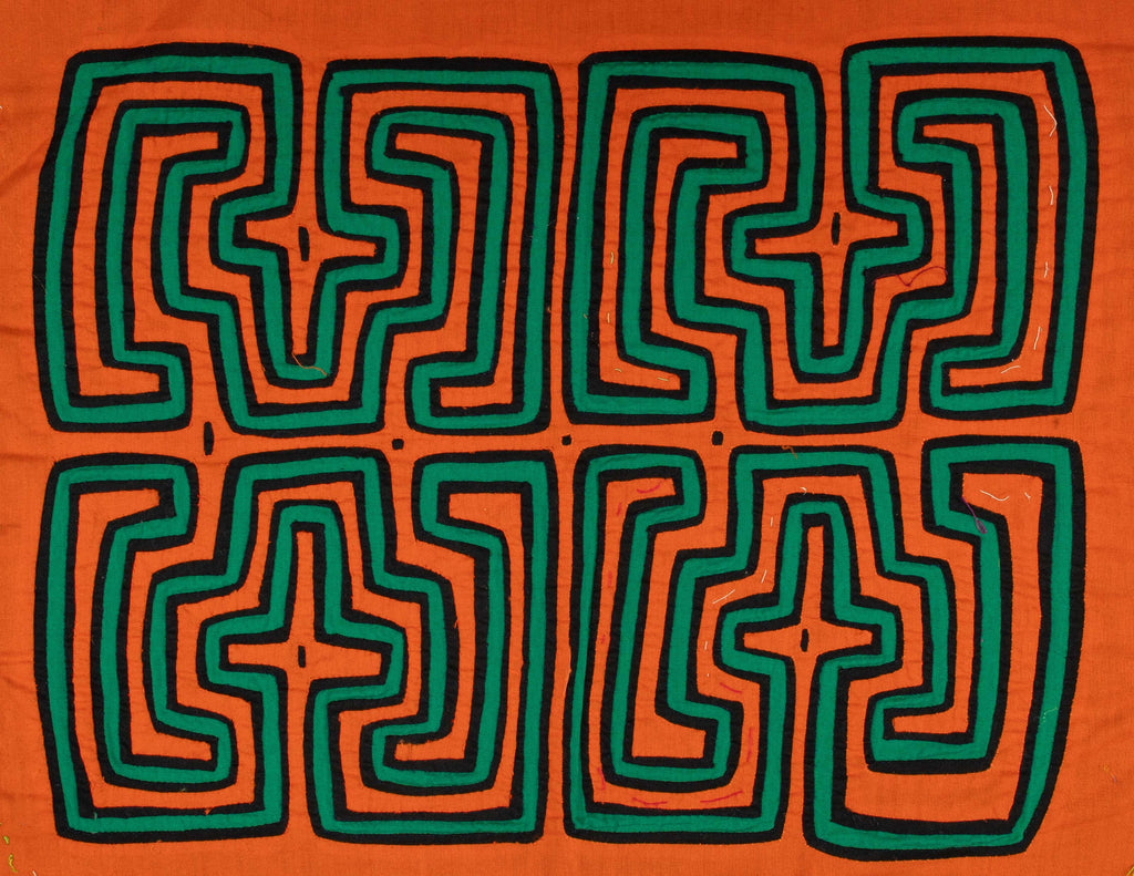 Orange And Green Classic Design Mola