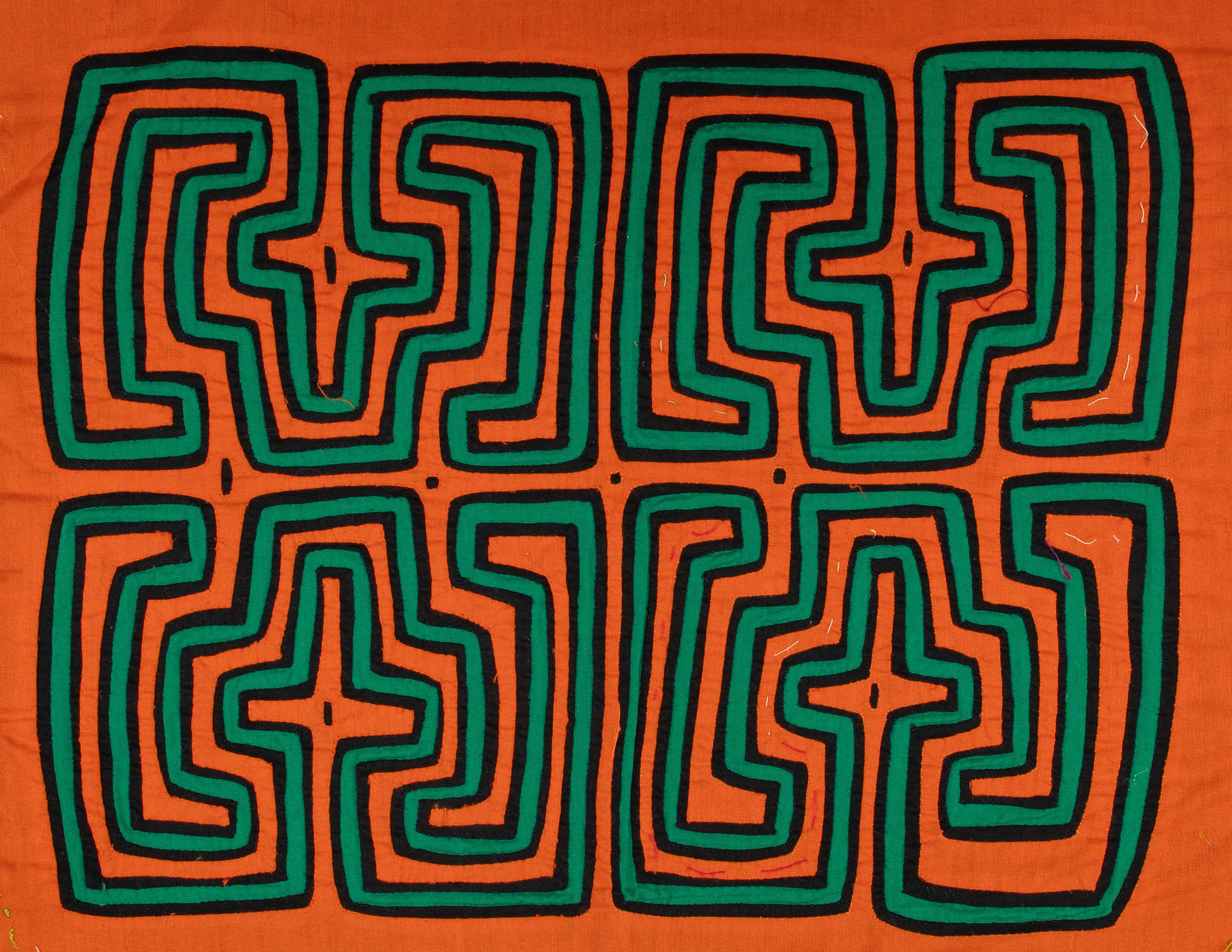 Orange And Green Classic Design Mola