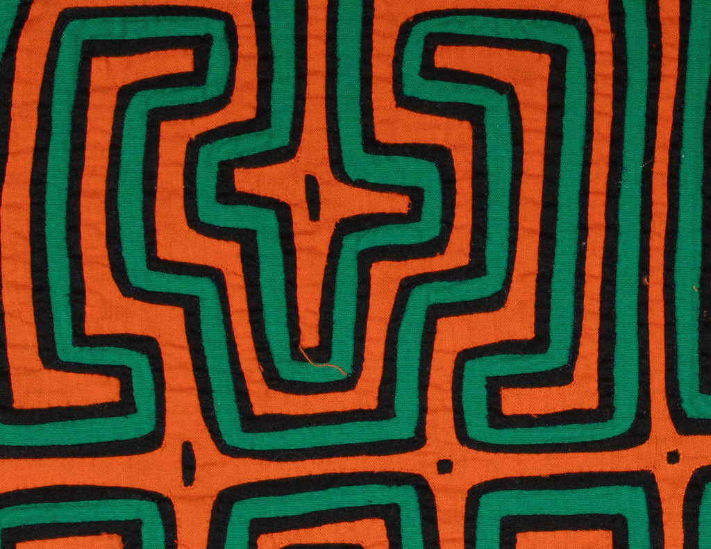 Orange And Green Classic Design Mola
