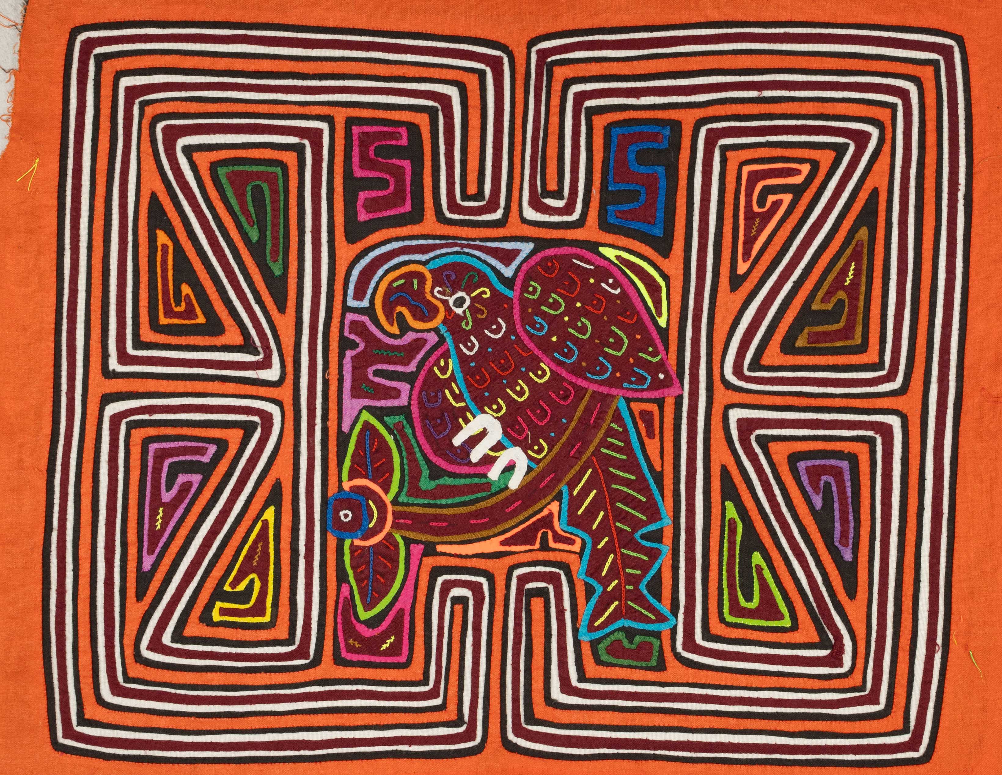Orange And White Parrot Birdcage Mola
