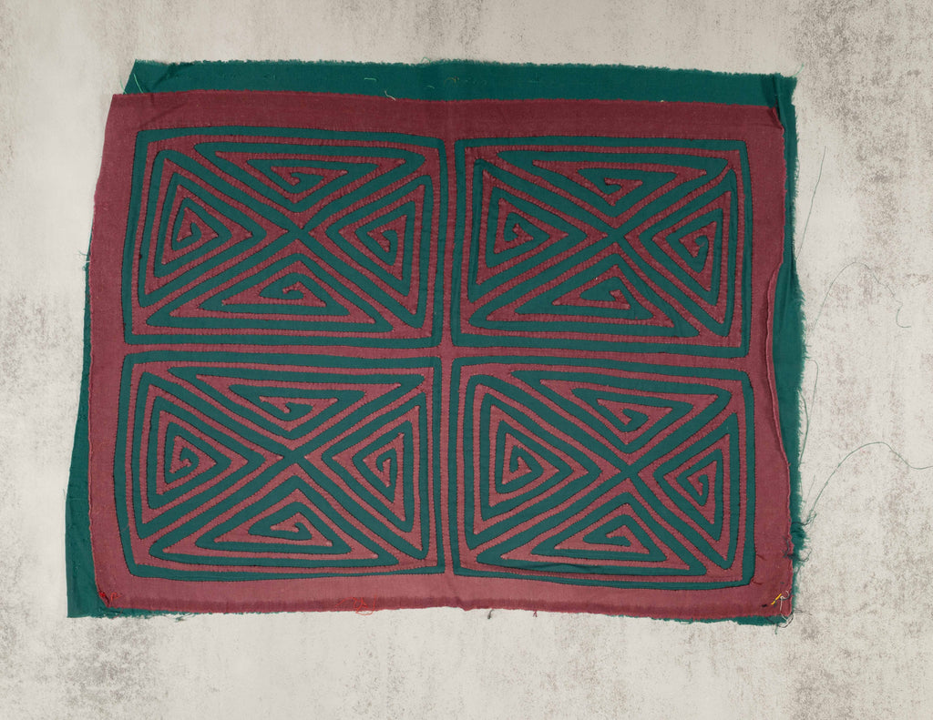 Vintage Burgundy And Green Classic Design Mola