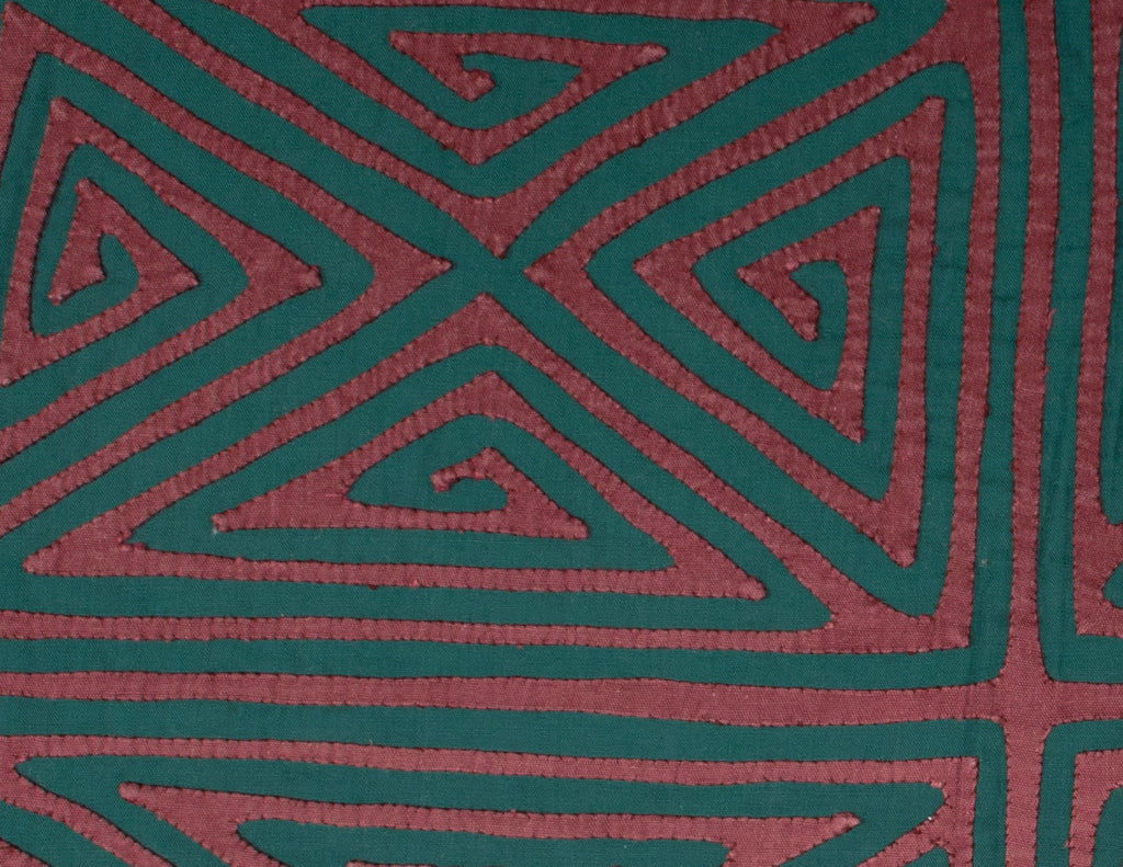 Vintage Burgundy And Green Classic Design Mola