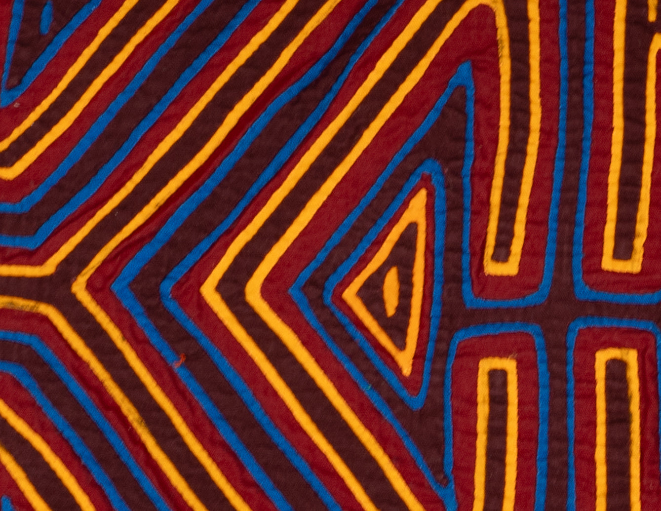 Burgundy Gold And Blue Classic Design Mola