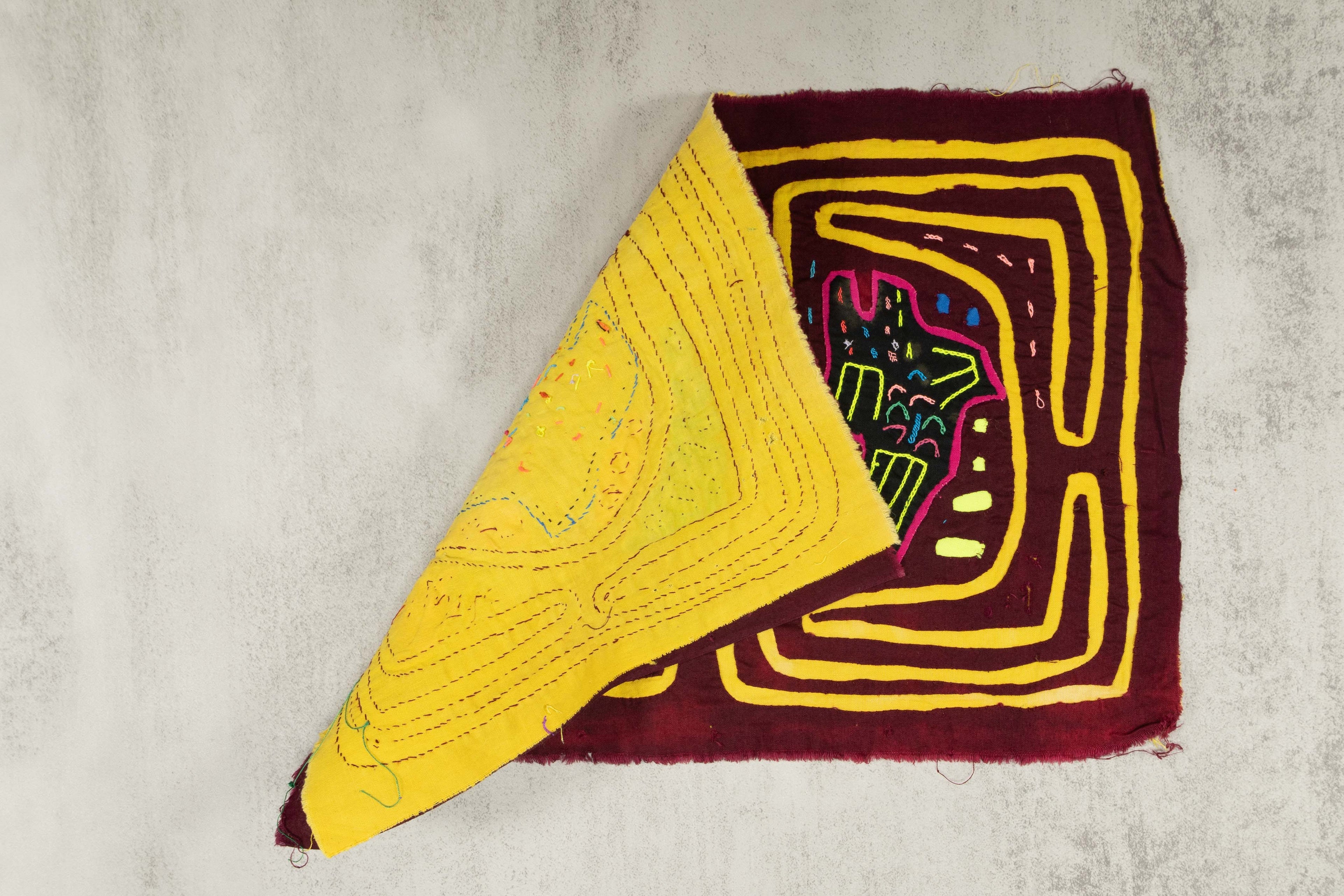 Yellow And Maroon Fish From The Deep Mola