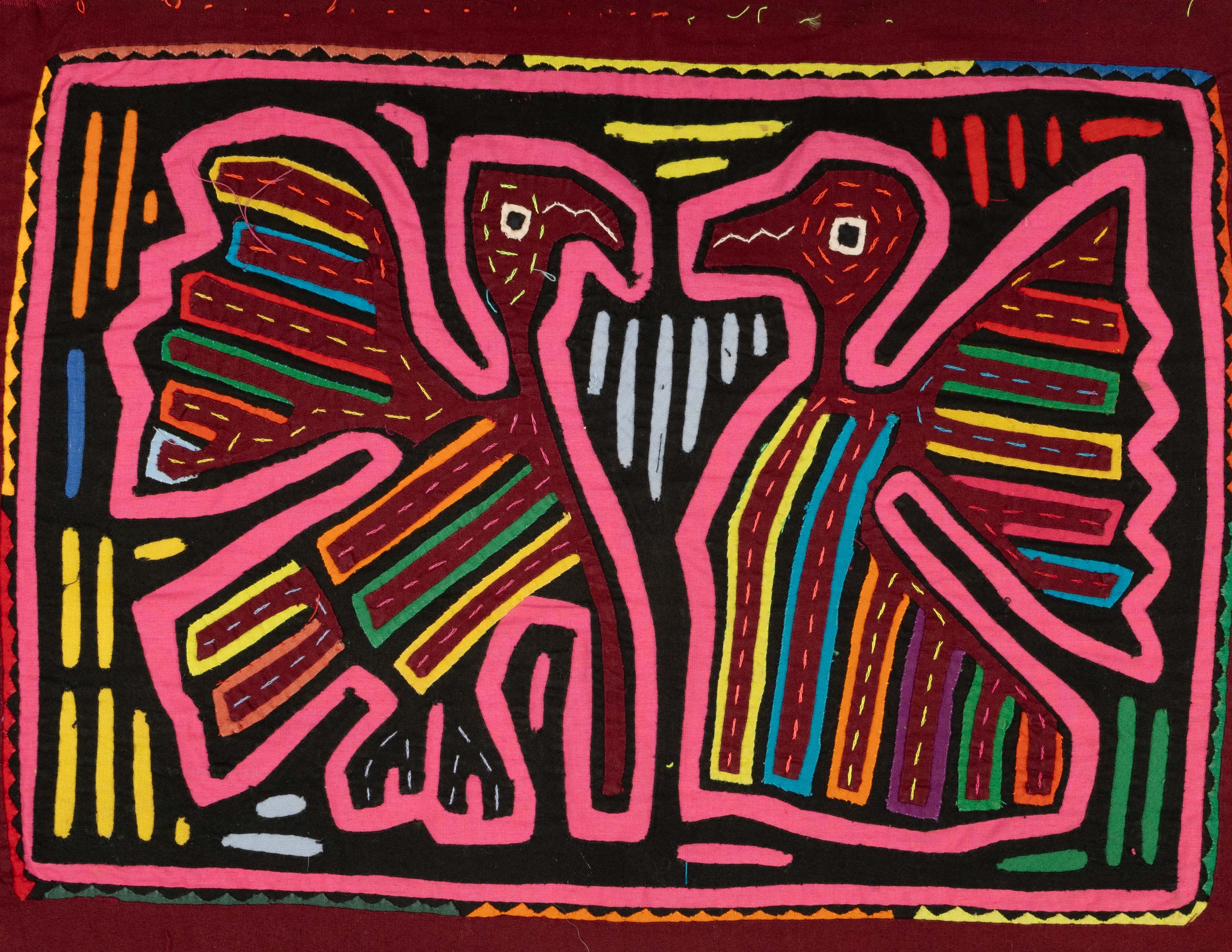 Black And Pink Lovebird Mola