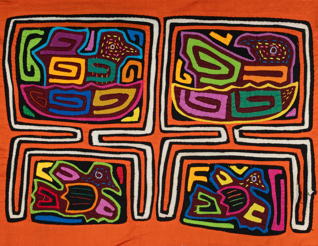 Orange And White Duck And Bird Mola