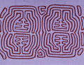 Purple And Maroon Classic Design Mola