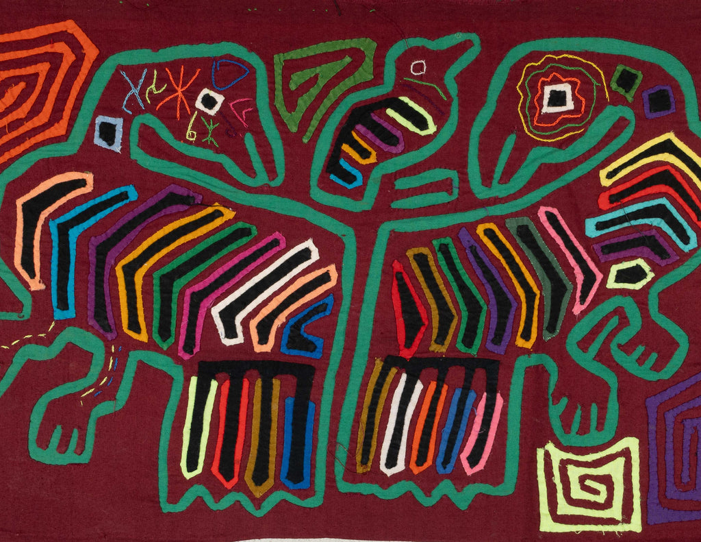 Burgundy And Green Parental Care Mola