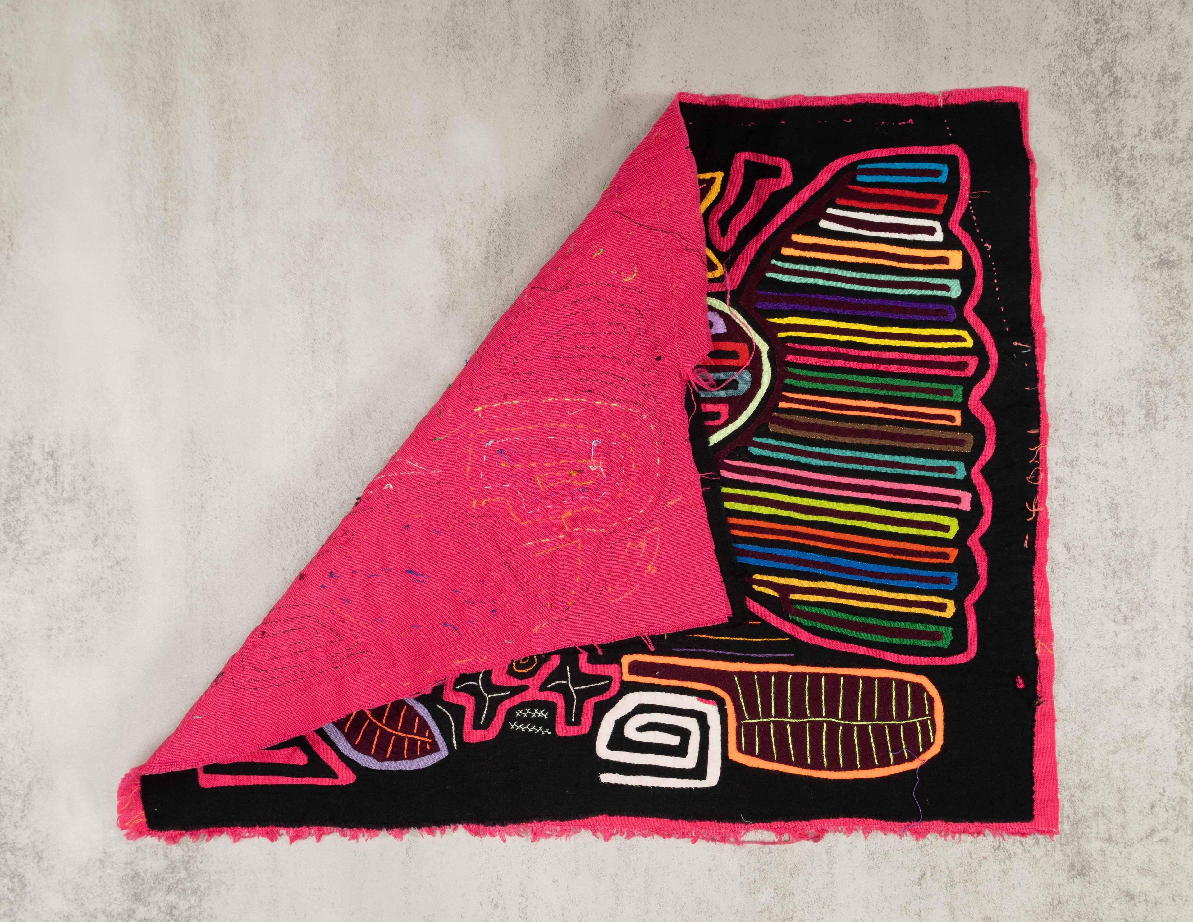 Black And Rainbow Pink Pigeon Dove Bird Mola