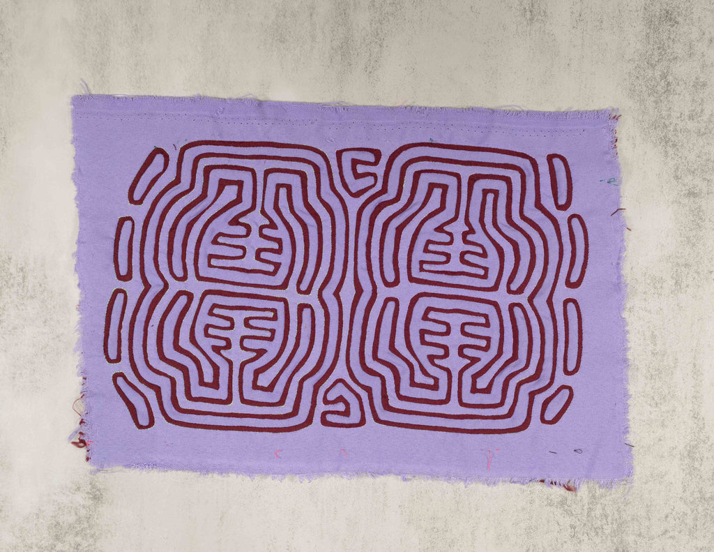 Purple And Maroon Classic Design Mola