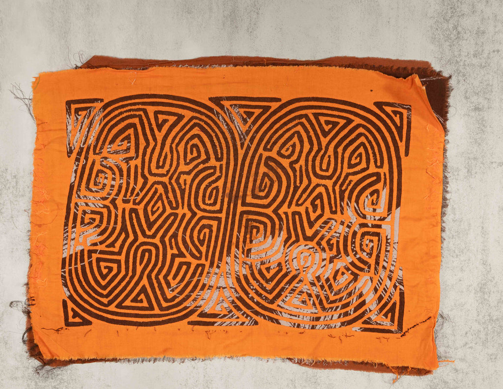 Vintage Orange And Brown Background Material Mola